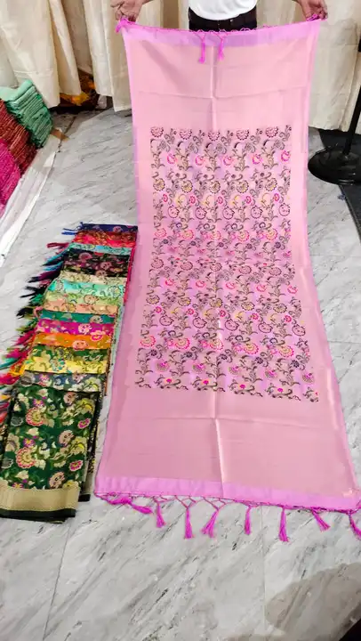 Baranasi katan silk multi coloured Mina khem khab dupatta  uploaded by Silko Tex  on 6/18/2023