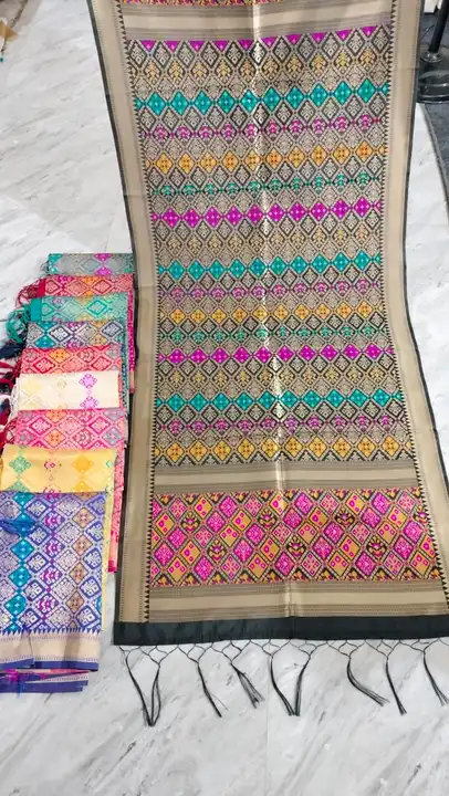 Baranasi katan silk multi coloured Mina khem khab dupatta  uploaded by Silko Tex  on 5/10/2024