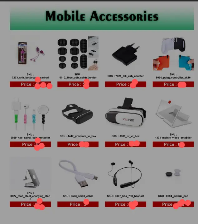 Mobile accessories wholesale uploaded by fashionkart on 6/18/2023