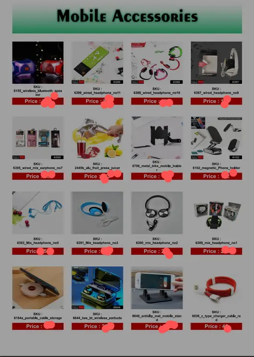 Mobile accessories wholesale uploaded by fashionkart on 6/18/2023