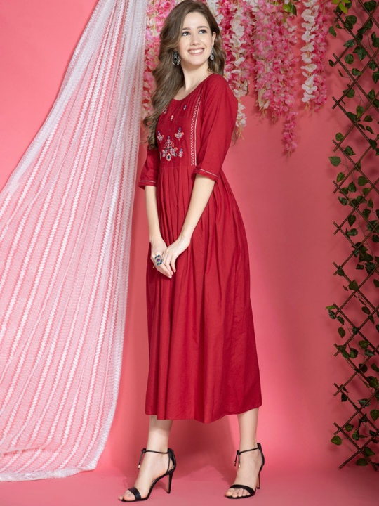 Quality Rayon Ankle Length Designer Kurta/Dress uploaded by Fabgram Lifestyle  on 6/19/2023