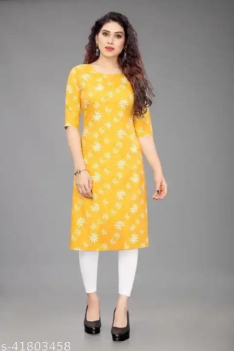 Facy American creap kurti..s to xxl size mix minimum 100 pice  uploaded by business on 6/19/2023