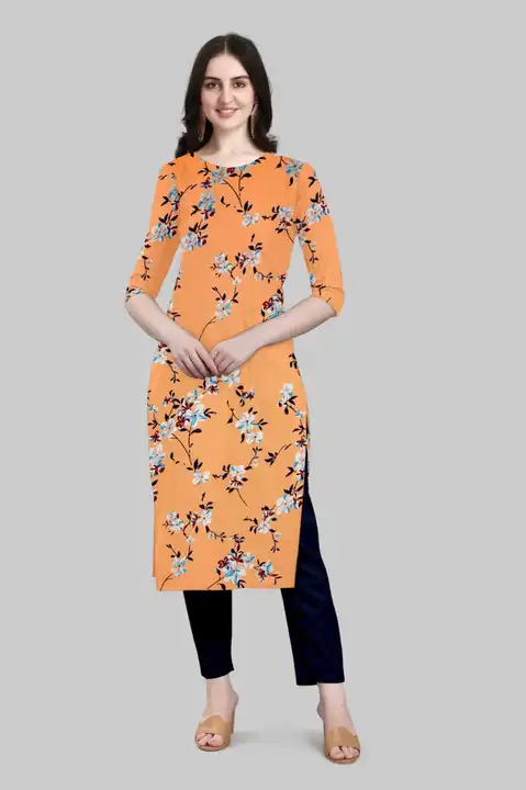 Facy American creap kurti..s to xxl size mix minimum 100 pice  uploaded by Meena creation on 6/19/2023