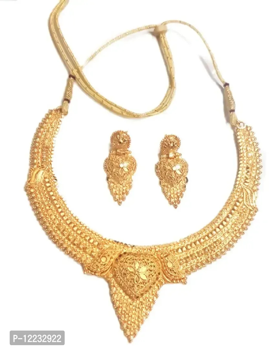 Woman's not gold jewellery set  uploaded by business on 6/19/2023