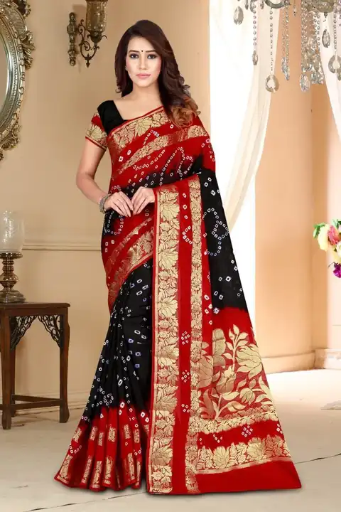 *New Bandhani Saree* uploaded by khan wholeseller on 6/19/2023