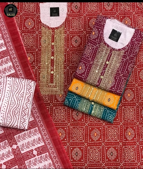 Cotton suit uploaded by Aggarwal saree centre on 6/19/2023