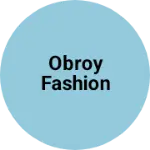Business logo of Obroy fashion