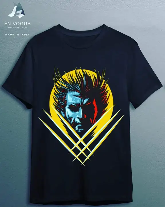 "Wolverine" cool half sleeve navy blue Tshirt  uploaded by business on 6/19/2023