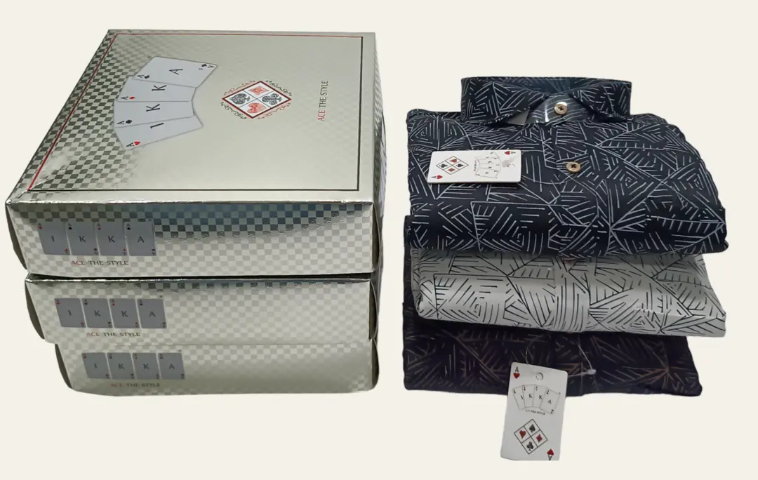 ♣️♥️1KKA♦️♠️EXCLUSIVE BOX PACK SHIRTS FOR MEN uploaded by Kushal Jeans, Indore on 6/19/2023
