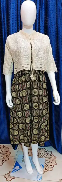 Reyon kurti with jacket  uploaded by S R FASHION on 6/19/2023