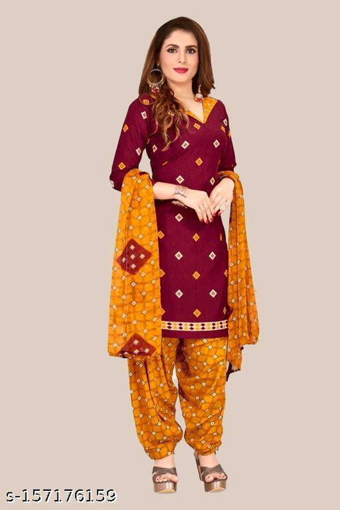 Catalog Name:*Aagam Pretty Salwar Suits & Dress Materials*
Top Fabric: Crepe + Top Length: 2 Meters
 uploaded by Silaao Fashion on 6/19/2023