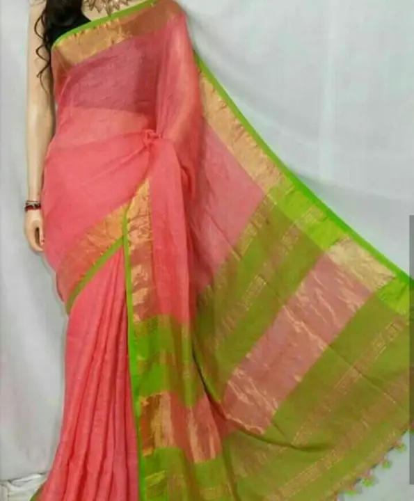 Lilen saree  uploaded by Sujata saree cantre on 6/19/2023