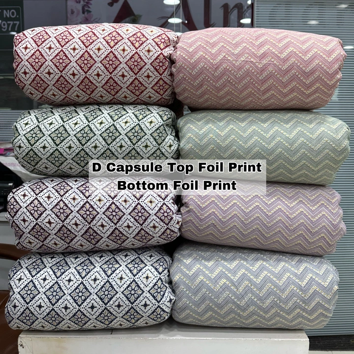 D Capsule Foil Print uploaded by Surat Fashion Fabrics Hub on 6/19/2023