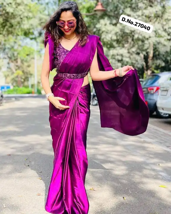 *🥻WE ARE LAUNCHING NEW SUPERHIT BOLLYWOOD TRENDING SATIN SAREE with CODING & SEQUINS EMBROIDERY WOR uploaded by Maa Arbuda saree on 6/19/2023