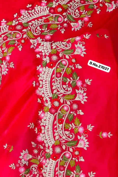 *🥻WE ARE LAUNCHING NEW SUPERHIT TRENDING EMBROIDERED SAREE with COTTON THREAD & SEQUINS WORK ON SOF uploaded by Maa Arbuda saree on 6/19/2023