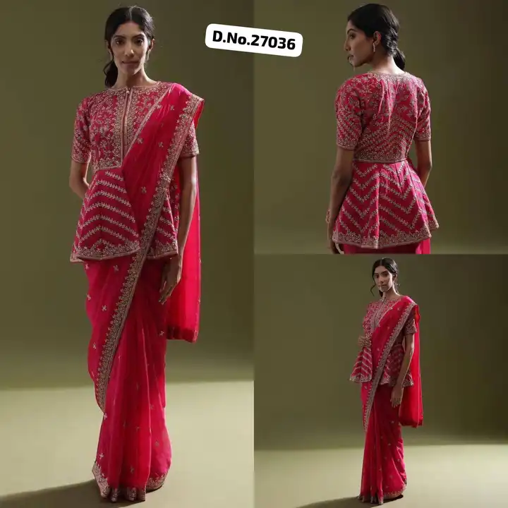 *🥻WE ARE LAUNCHING NEW BLOCK BUSTER SUPERHIT TRENDING SAREE WITH FULLY STITCHED KOTI BLOUSE WITH EM uploaded by Maa Arbuda saree on 6/19/2023