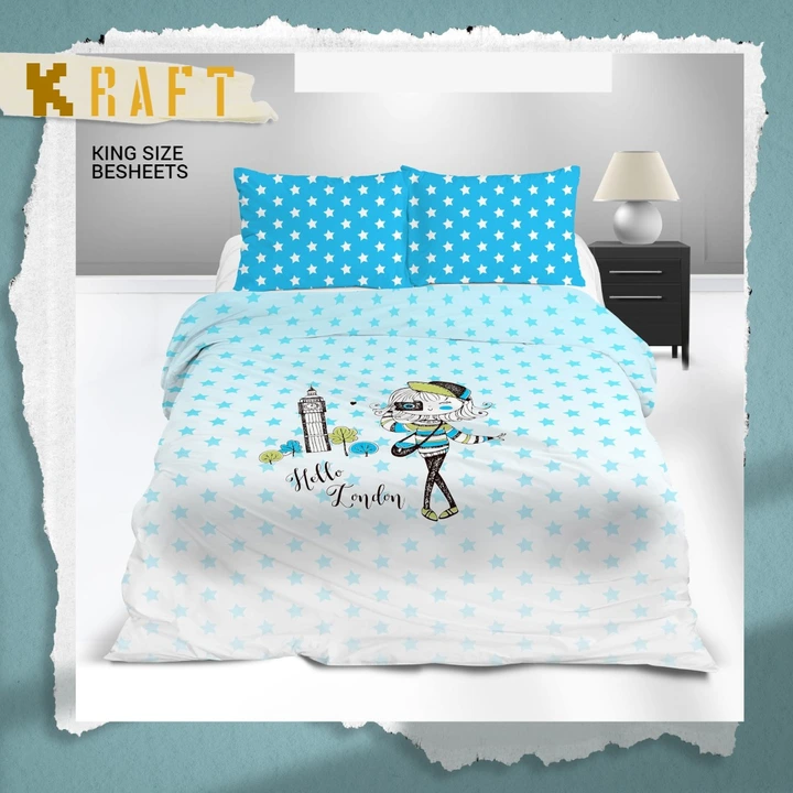 Cotton King size Bedsheets Jb  uploaded by LOVE KUSH ENTERPRISES on 6/19/2023