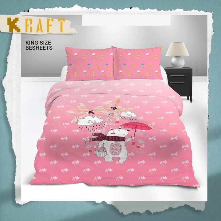 Cotton King size Bedsheets Jb  uploaded by LOVE KUSH ENTERPRISES on 6/19/2023