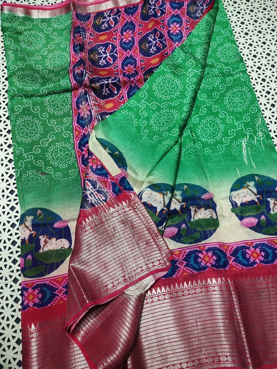 Digital print sarees  uploaded by Skp Handlooms on 5/7/2024