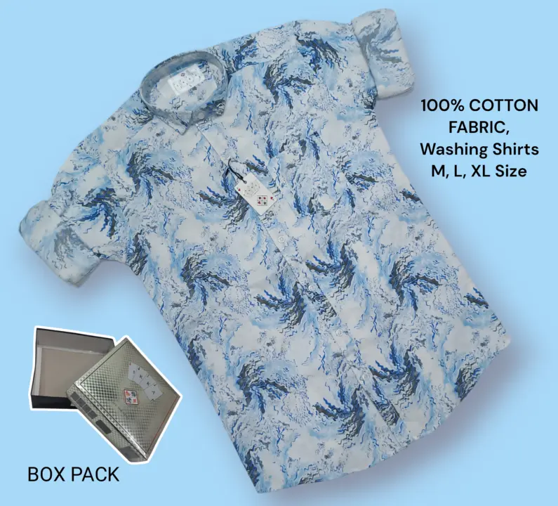 ♣️♥️1KKA♦️♠️EXCLUSIVE BOX PACKING DIGITAL PRINT SHIRTS uploaded by Kushal Jeans, Indore on 6/19/2023