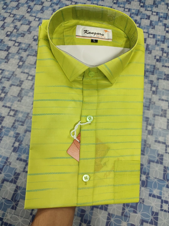 Brand - *kangaru*
Cloth - *paper cotton shirts*
Quality - *💯 papercotton*
Sizes available - *M/L/XL uploaded by GANESH MENS WEAR on 6/19/2023