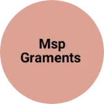 Business logo of Msp graments