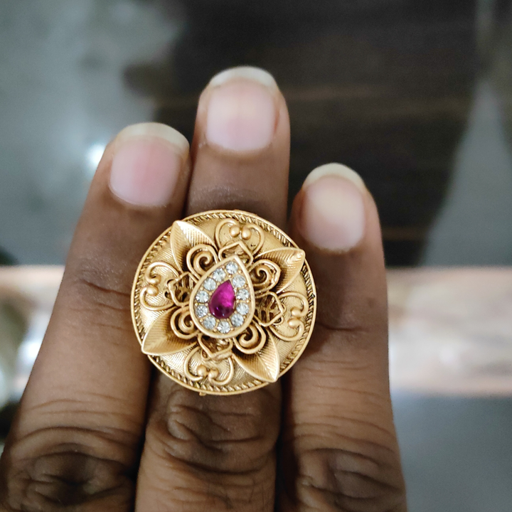 Antique Copper Rings ( Rajwadi Polish ) uploaded by MERU CREATION on 5/29/2024