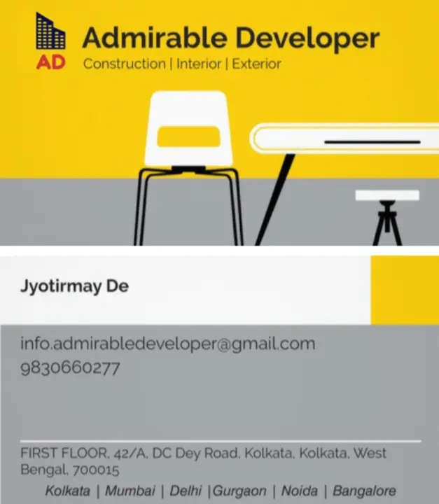 Visiting card store images of Admirable developer