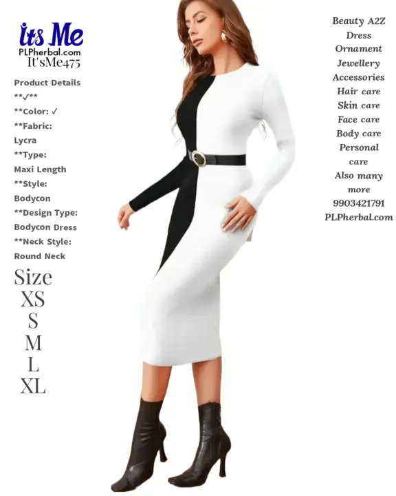 New Trandy Body Fite Party wear comfortable Dress  uploaded by PLP Fashion on 6/19/2023