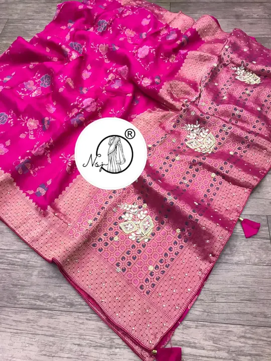 Presents  unique Saree Collection*

*beautiful color combination Saree for all ladies*

💖new Launch uploaded by Gota Patti manufacturing on 6/19/2023