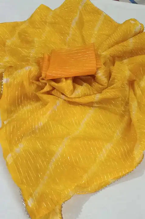 Today sale price 
Jay shree shyam

🥳 Fabric Organza Saree 🥻

💃🏻 Summer Special Cool 😎 Acid Colo uploaded by Gotapatti manufacturer on 6/20/2023