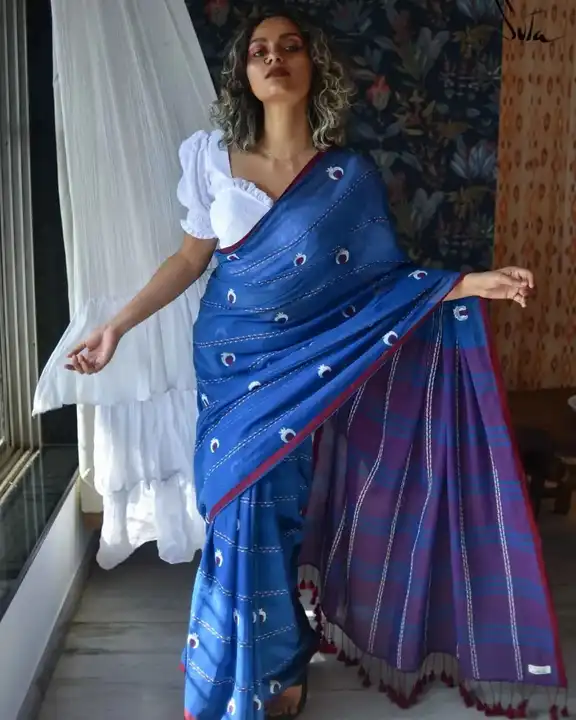 Khadi cotton saree
 uploaded by Pinki saree palace on 6/20/2023