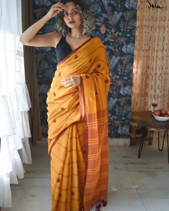 Khadi cotton saree
 uploaded by Pinki saree palace on 6/20/2023