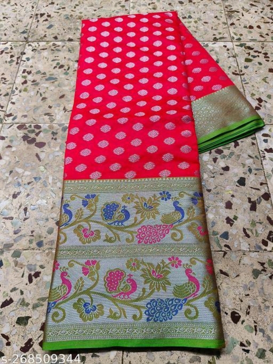 Paithani litchi silk saree  uploaded by business on 6/20/2023
