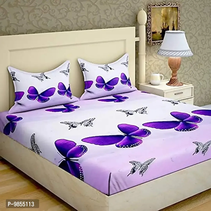 Stylish Fancy Microfiber 5d Printed Queen 1 Bedsheet With 2 cPillow Covers uploaded by RARGROUP  on 6/20/2023