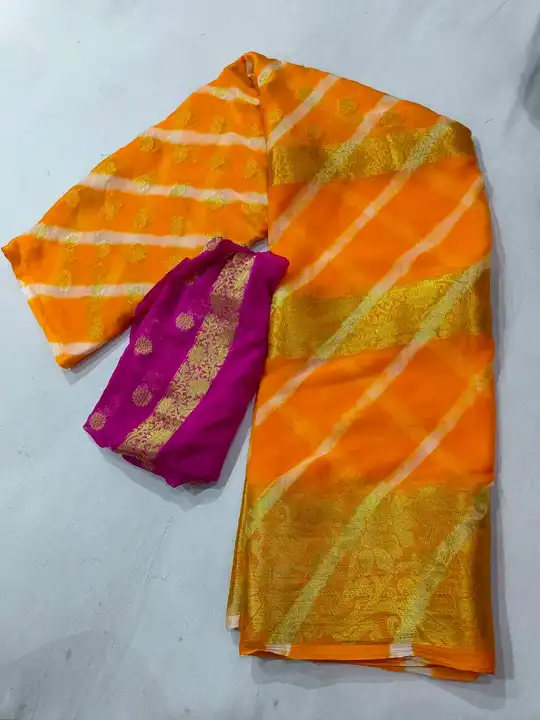 Leheriya saree uploaded by SALASAR TEXTILES on 6/20/2023