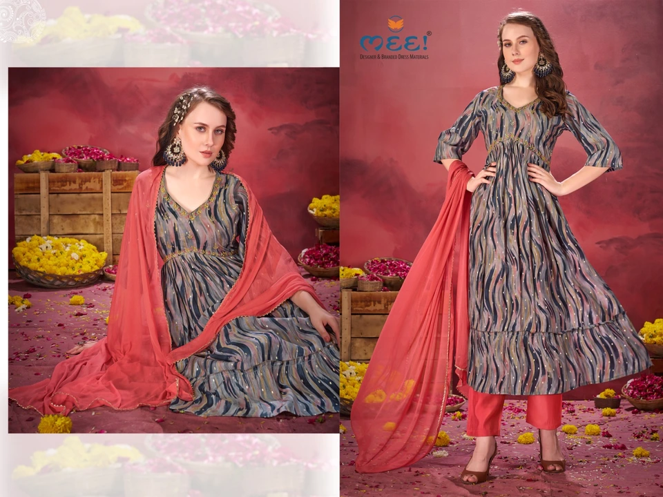 Beautiful AALIYA  CUT DRESS  WITH HAND WORK     BEST QUALITY MASLIN BASE MODAL  uploaded by Collection BY AARFA on 6/20/2023