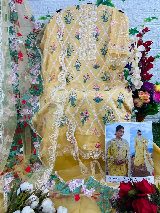 Zaha Designer PaksitanZaha Designer Paksitani suit uploaded by Maa Fabircs on 6/20/2023