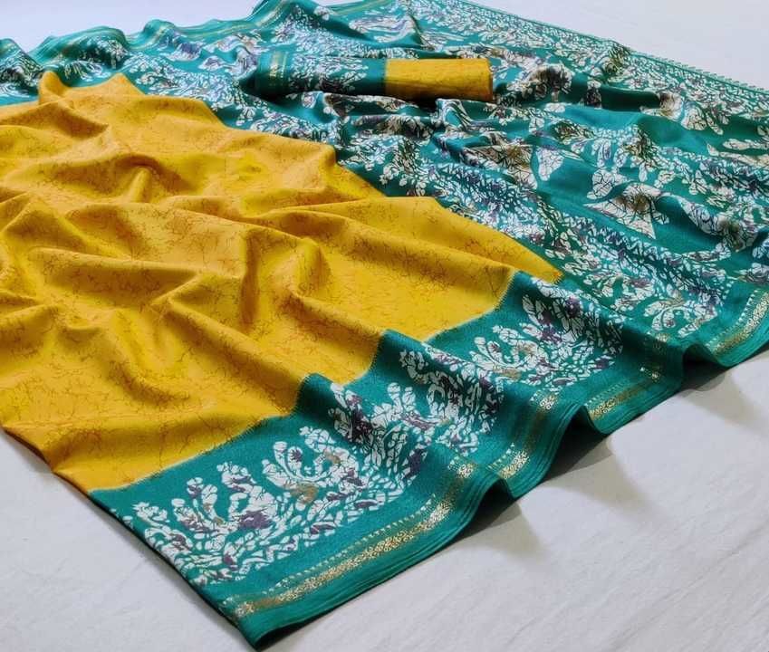 Post image Batik Silk With All Over Animal Print and Viscose Border
