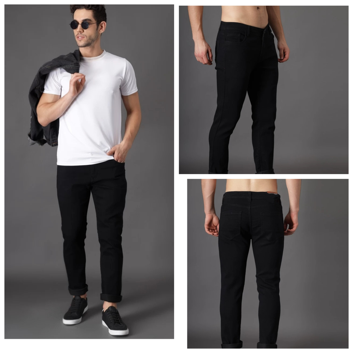 mens black jeans round pocket uploaded by Style collection on 6/20/2023
