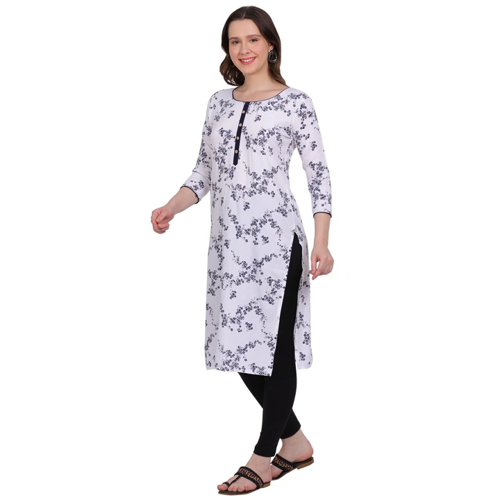 Rayon Floral Printed Long Kurti uploaded by MI GROUP GARMENTS on 6/20/2023