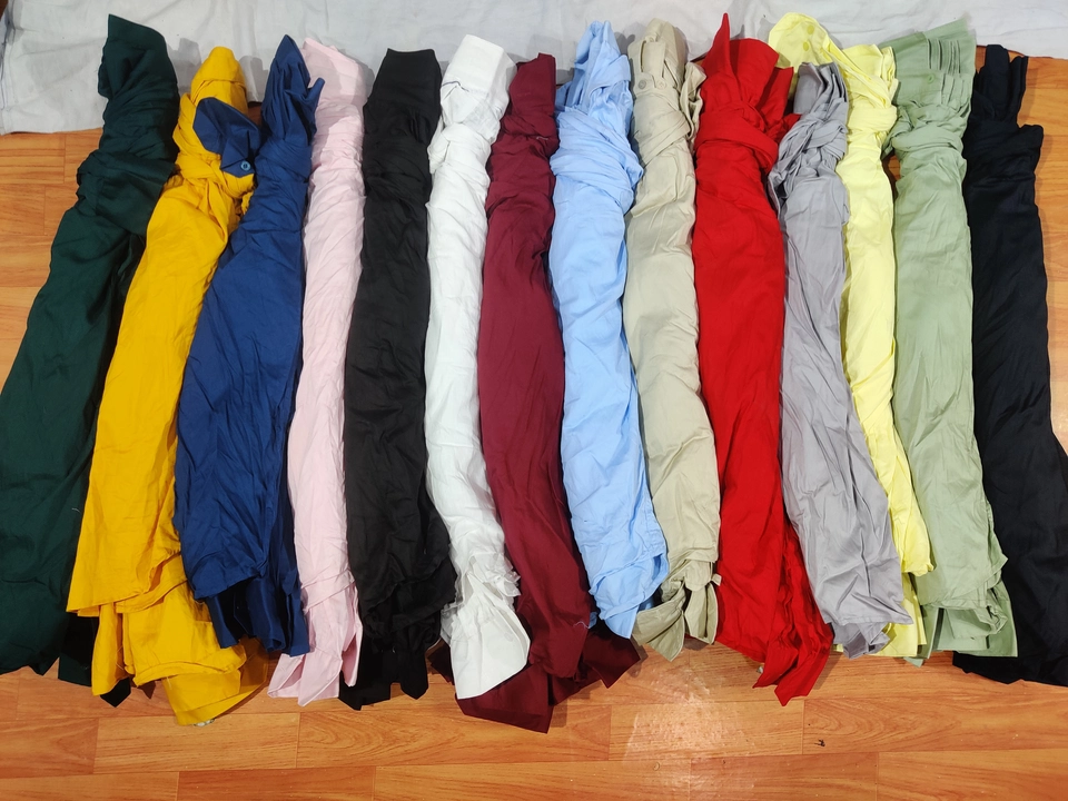 Plain twill shirts uploaded by Shree shakambri garments on 6/20/2023