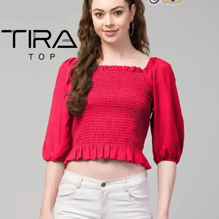 Post image TIRA TOP

- Colour - 6

- Fabric - Heavy Crepe

- Elastic thread work

- Size - m, l, xl, xxl.

LIVE VIDEO- 👇👇👇
https://www.youtube.com/shorts/ox-QX2G9XPk

Price:- 300/- Gst Including
