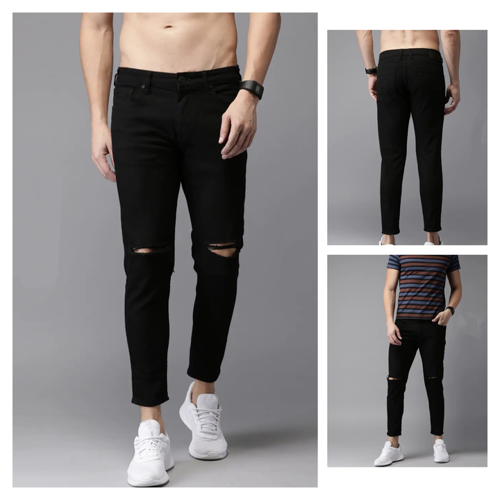 mens knee cut jeans  uploaded by Style collection on 6/20/2023