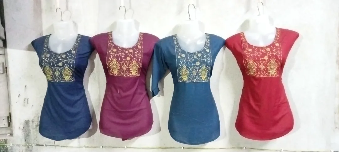 Top and kurti xl size  uploaded by Green textile (p) limited on 6/20/2023
