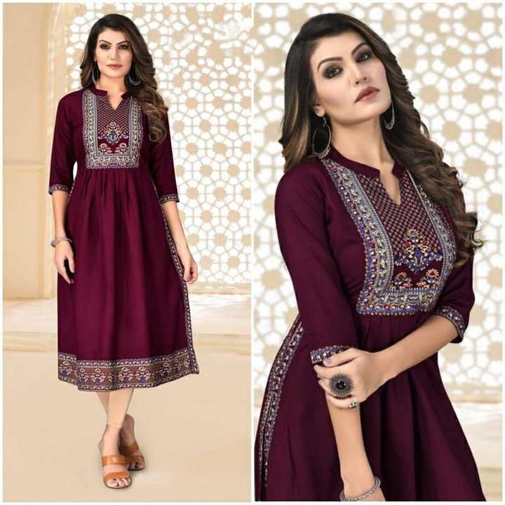 Mirror work kurti uploaded by business on 6/20/2023