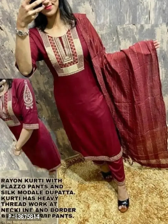 Fancy Rayon Kurta Set For Women  uploaded by VAIBHAV COLLECTIONS on 6/20/2023
