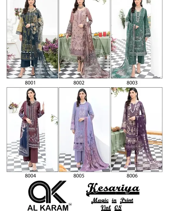 Alkaram kesariya magic in print volume 8  uploaded by Star fashion hub on 6/20/2023