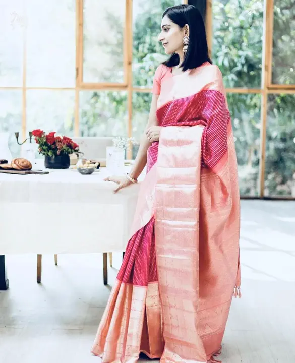 Rich pallu with allover zari weaving design saree  uploaded by DHANANJAY CREATIONS on 6/20/2023