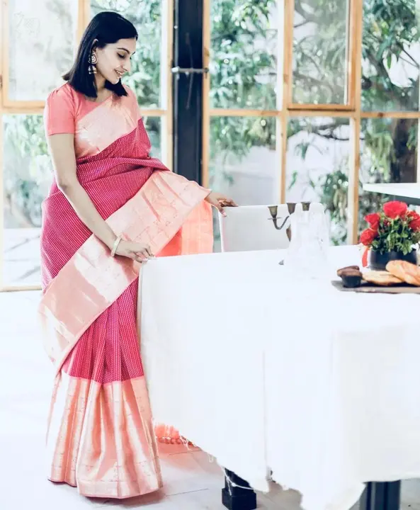 Rich pallu with allover zari weaving design saree  uploaded by DHANANJAY CREATIONS on 6/20/2023